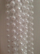 Load image into Gallery viewer, White Pearl and crystals drape design wedding cake stand - round or square all sizes by Crystal wedding uk
