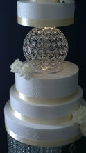 Load image into Gallery viewer, Crystal BALL SPHERE cake separator divider by Crystal wedding uk
