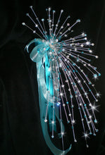 Load image into Gallery viewer, Crystal bouquet 'Fountain fall' wedding bouquet SILVER, GOLD or ROSEGOLD ,Double fullness. by Crystal wedding uk
