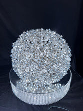 Load image into Gallery viewer, Diamante crystal wire bouquet, beaded bouquet, Wedding bridal flowers, silver crystal.
