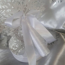 Load image into Gallery viewer, Snowflake bouquet for a Winter wedding for bridesmaid small.6&quot; by Crystal wedding uk
