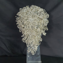 Load image into Gallery viewer, Diamante bouquet 10&quot; x 14&quot; brooch Jewel rhinestone crystal wedding bouquet Crystal Bridal Bouquet, cascade bouquet by Crystal wedding uk
