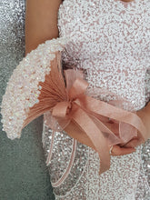 Load image into Gallery viewer, Rose gold AB Crystal bouquet, Brides wire bead jewel bouquet by Crystal wedding uk
