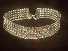 Load image into Gallery viewer, CHOKER NECKLACE Rhinestone Crystal by Crystal wedding uk
