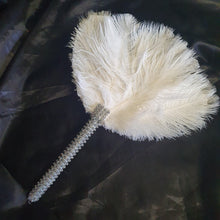 Load image into Gallery viewer, Bridesmaids Feather wand Fan, brooch bouquet, Alternative Bouquet by Crystal wedding uk
