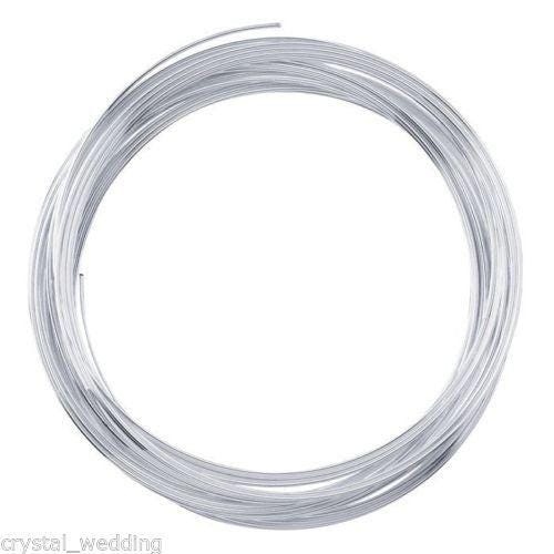 Jewellery Wire 18 Gauge / 1.0mm - Round,15 metres , soft drawn silver tone. Craft Wire by Crystal wedding uk