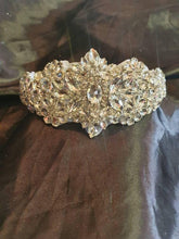 Load image into Gallery viewer, Vintage couture inspired crystal tiara, hairband by Crystal wedding uk
