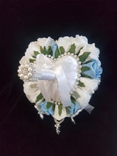 Load image into Gallery viewer, Heart shape brooch bouquet wedding flowers by Crystal wedding uk
