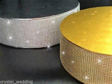 Load image into Gallery viewer, Rhinestone cake stand, real crystal stones by Crystal wedding uk
