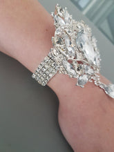 Load image into Gallery viewer, Vintage inspired crystal wrist corsage for Prom or wedding by Crystal wedding uk
