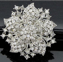 Load image into Gallery viewer, Vintage inspired crystal flower wrist corsage by Crystal wedding uk

