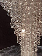 Load image into Gallery viewer, Crystal cake stand, 2 tier set , CHANDELIER DESIGN Faux crystal by Crystal wedding uk
