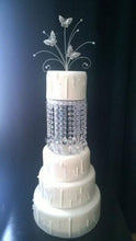 Load image into Gallery viewer, Cake Separator divider, Crystal tear drop design by Crystal wedding uk
