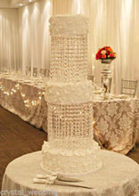 Load image into Gallery viewer, Cake Separator divider, Crystal tear drop design by Crystal wedding uk
