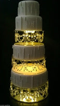 Load image into Gallery viewer, Crystal cake dividers , Set of 3pcs, 6&quot;+ 8&quot;+ 10&quot; x 3&quot; depth by Crystal wedding uk
