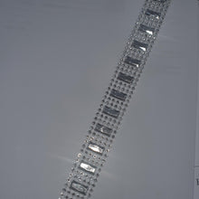 Load image into Gallery viewer, Diamante &amp; Rectangle design Cake Trim ,1 metre by Crystal wedding uk
