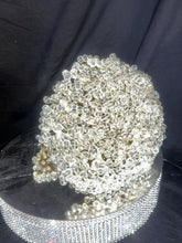 Load image into Gallery viewer, Crystal bouquet bout set for wedding silver, gold, rose-gold, luxury bouquet, Brides wire bead jewel, bling bouquet by Crystal wedding uk
