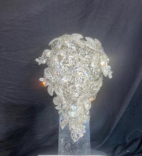 Load image into Gallery viewer, Crystal Bridal Brooch Bouquet: Silver Rhinestone Wedding Bouquet
