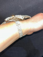 Load image into Gallery viewer, Diamanté flower wrist corsage crystal, jewel bling rhinestone corsage, by crystal wedding Uk
