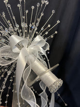Load image into Gallery viewer, Crystal bouquet &#39;Fountain fall&#39; wedding bouquet SILVER, GOLD or ROSE-GOLD ,Double fullness. by Crystal wedding uk
