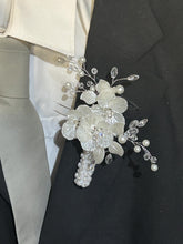 Load image into Gallery viewer, Luxury Ivory Rose Bridal Keepsake Bouquet – Handmade Heirloom Wedding Bouquet:
