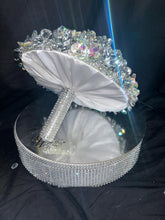 Load image into Gallery viewer, Crystal Flower Wedding Bouquet: Handmade Clear Glass petal Bridal Bouquet
