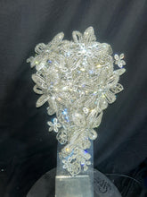 Load image into Gallery viewer, Diamante bouquet brooch [8&quot;Jewel rhinestone crystal wedding bouquet Crystal Bridal Bouquet, bling cascade bouquet by Crystal wedding uk

