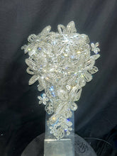 Load image into Gallery viewer, Crystal Bridal Brooch Bouquet: Silver Rhinestone Wedding Bouquet

