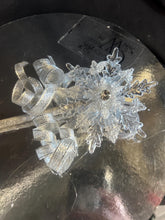 Load image into Gallery viewer, Snowflake wand, flower girl bridesmaid, Winter wedding by Crystal wedding uk
