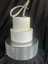 Load image into Gallery viewer, Crystal Rhinestone Wedding Cake Stand: Mirror Display
