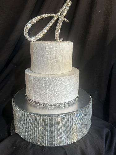 Crystal Rhinestone Wedding Cake Stand: Mirror Display