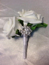Load image into Gallery viewer, Crystal Brooch and Pearl drape bouquet by Crystal wedding uk
