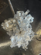 Load image into Gallery viewer, Snowflake wand, flower girl bridesmaid, Winter wedding by Crystal wedding uk
