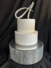 Load image into Gallery viewer, Crystal Rhinestone Wedding Cake Stand: Mirror Display
