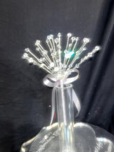 Load image into Gallery viewer, Luxury Crystal “Fountain Fall” Bridal Bouquet – Aurora Borealis Wedding Keepsake
