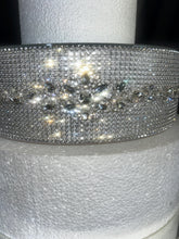 Load image into Gallery viewer, Crystal Rhinestone Cake Stand: Silver or Gold Wedding Display
