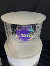 Load image into Gallery viewer, Cake Separator divider, Crystal droplet design by Crystal wedding uk
