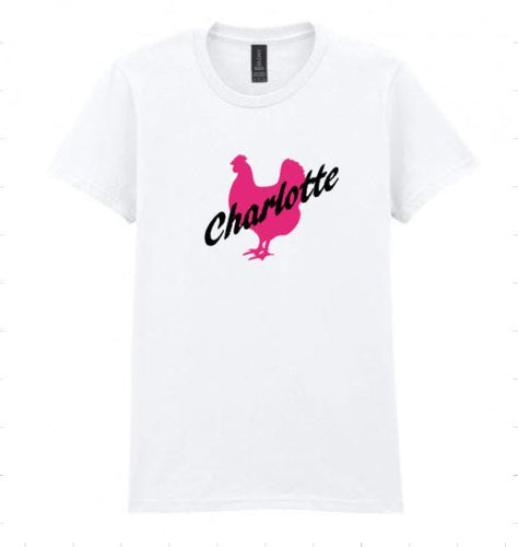 Personalized Bridesmaid T-Shirt: Hen Party - Softstyle Ringspun Cotton