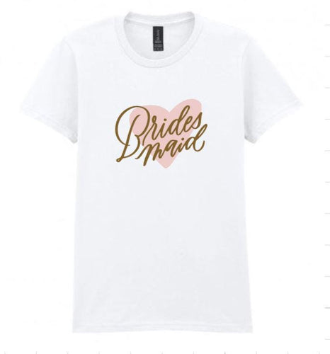 Custom Bridesmaid T-Shirt: Personalized Wedding Party Tee, Hen Party Outfit