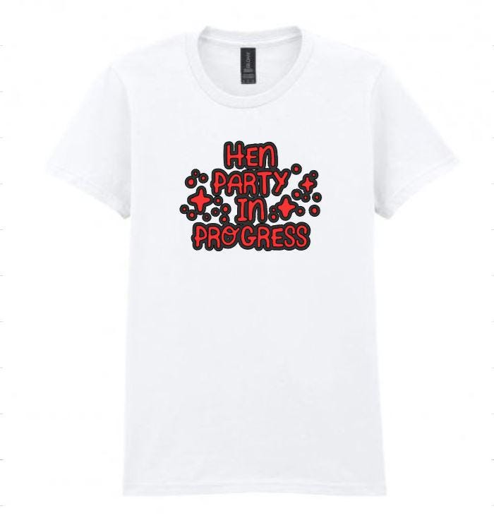 Personalized Bridesmaid T-Shirt: Hen Party Squad Tee - Soft Ringspun Cotton