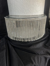 Load image into Gallery viewer, Crystal Rhinestone Cake Stand: Wedding Cake Display, Silver or Gold
