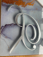 Load image into Gallery viewer, Swarovski Crystal Monogram Cake Topper: Custom Initial, 6" Tall
