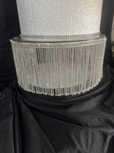 Load image into Gallery viewer, Crystal Rhinestone Cake Stand: Wedding Cake Display, Silver or Gold
