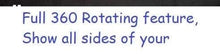 Load image into Gallery viewer, Rotating Crystal Wedding Cake Stand with Mirror Top - Electric Display
