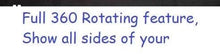 Load image into Gallery viewer, Rotating Crystal Wedding Cake Stand with Mirror Top - Electric Display
