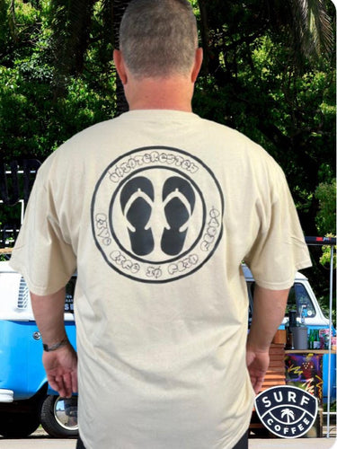 Flip Flops T-Shirt: Uninterested - Live Life Slogan Tee