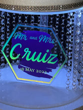 Load image into Gallery viewer, Cake Separator divider, Crystal droplet design by Crystal wedding uk
