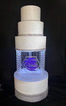 Load image into Gallery viewer, Cake Separator divider, Crystal droplet design by Crystal wedding uk

