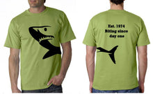 Load image into Gallery viewer, Personalized Shark T-Shirt: Biting Since [Year], Classic Unisex Tee
