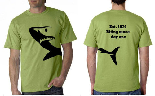 Personalized Shark T-Shirt: Biting Since [Year], Classic Unisex Tee
